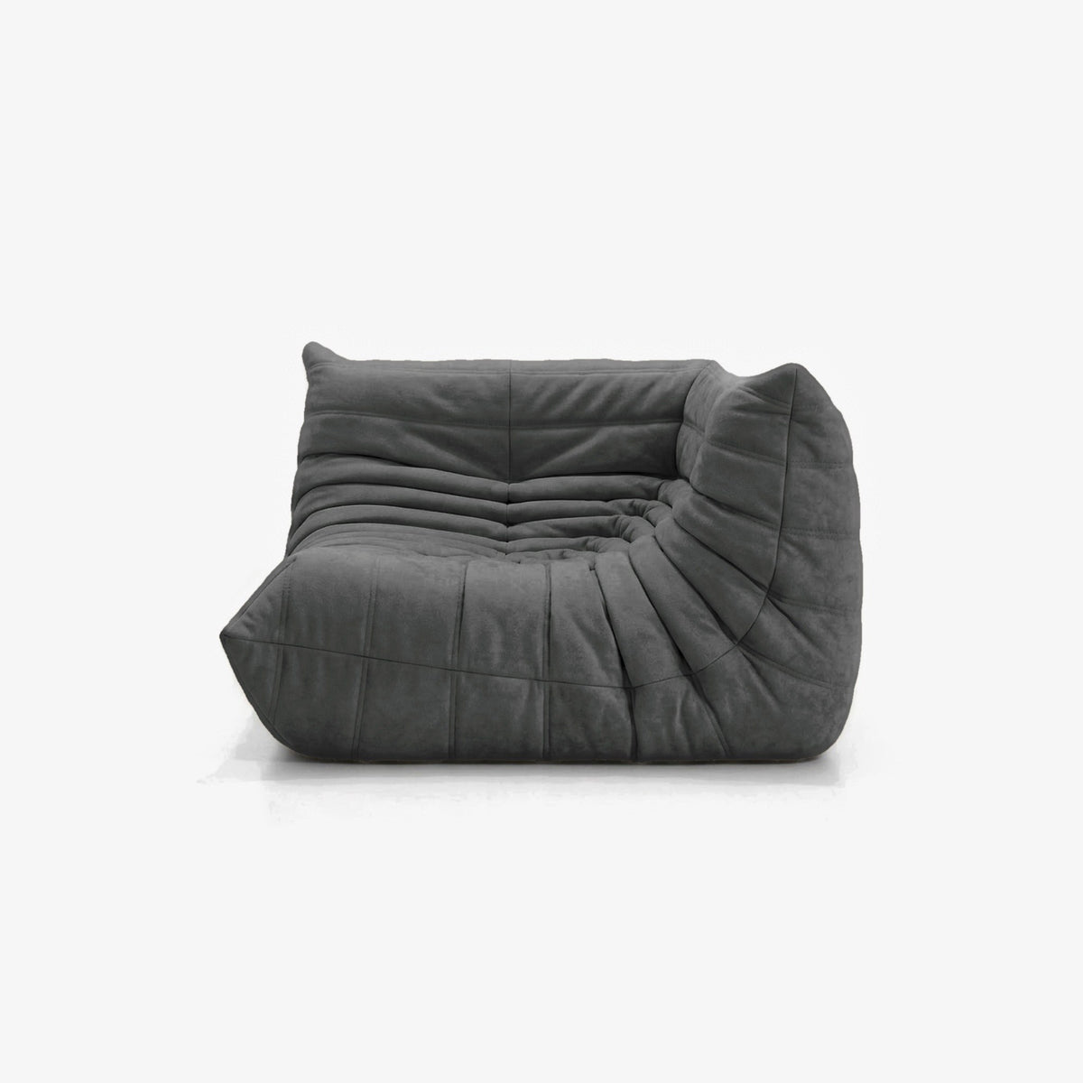 Module d'angle ANGELO effet daim Anthracite, vue de face