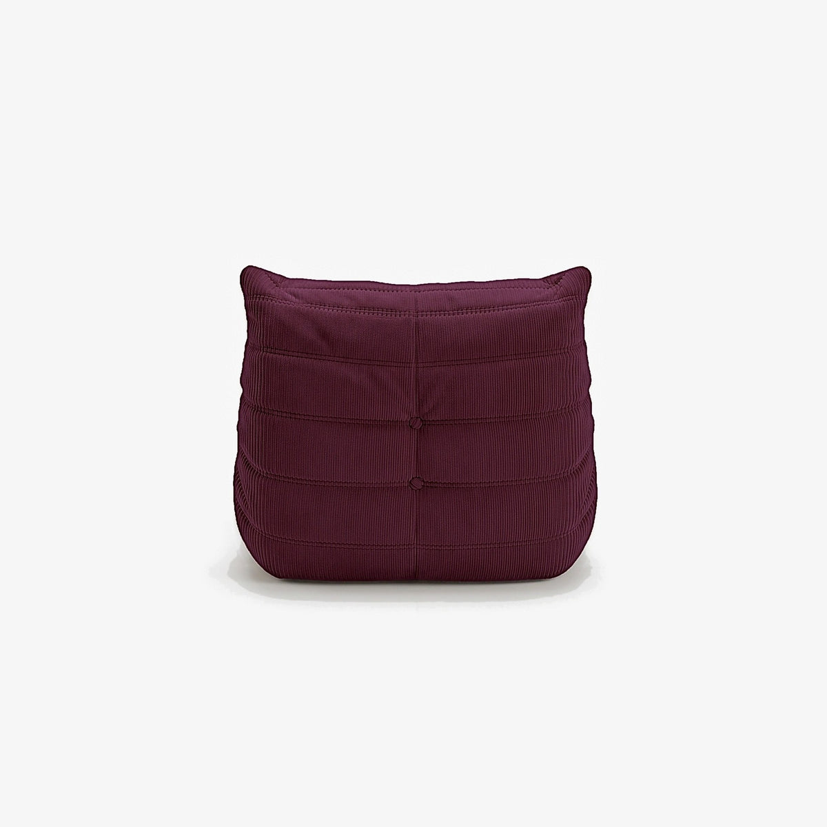 Fauteuil BALTAZAR velours côtelé Grenat, vue de dos