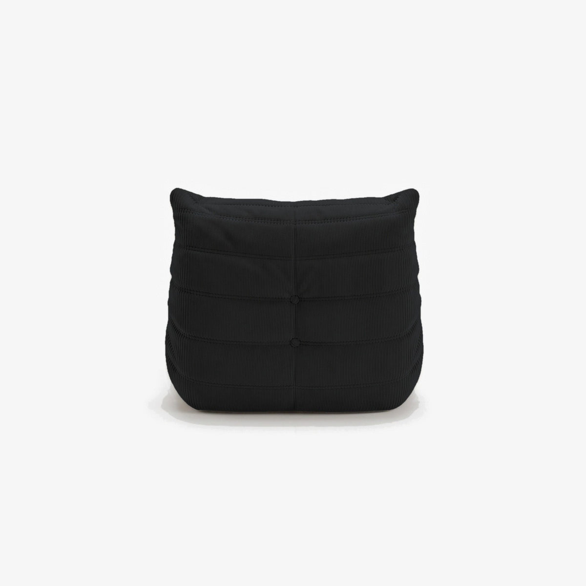 Fauteuil BALTAZAR velours côtelé Noir, vue de dos