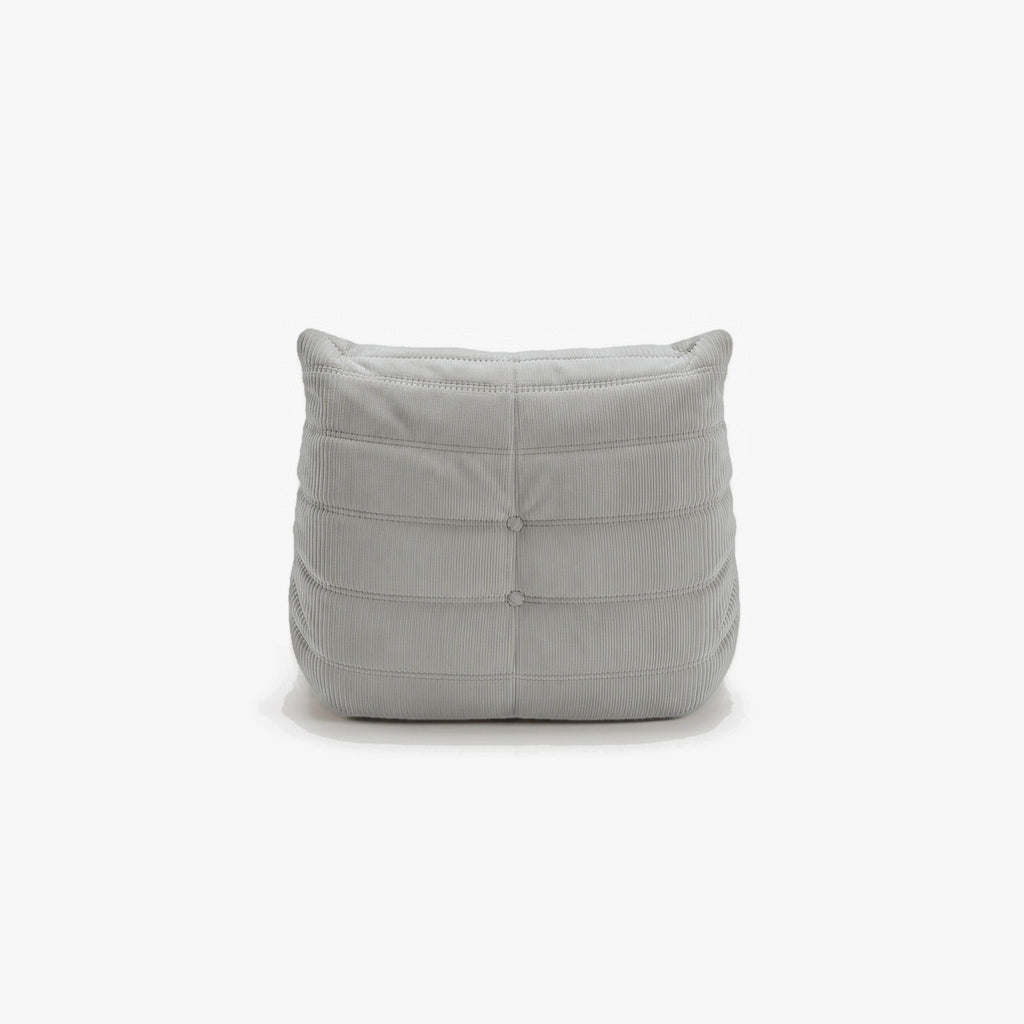 Fauteuil BALTAZAR velours côtelé Nuage, vue de dos