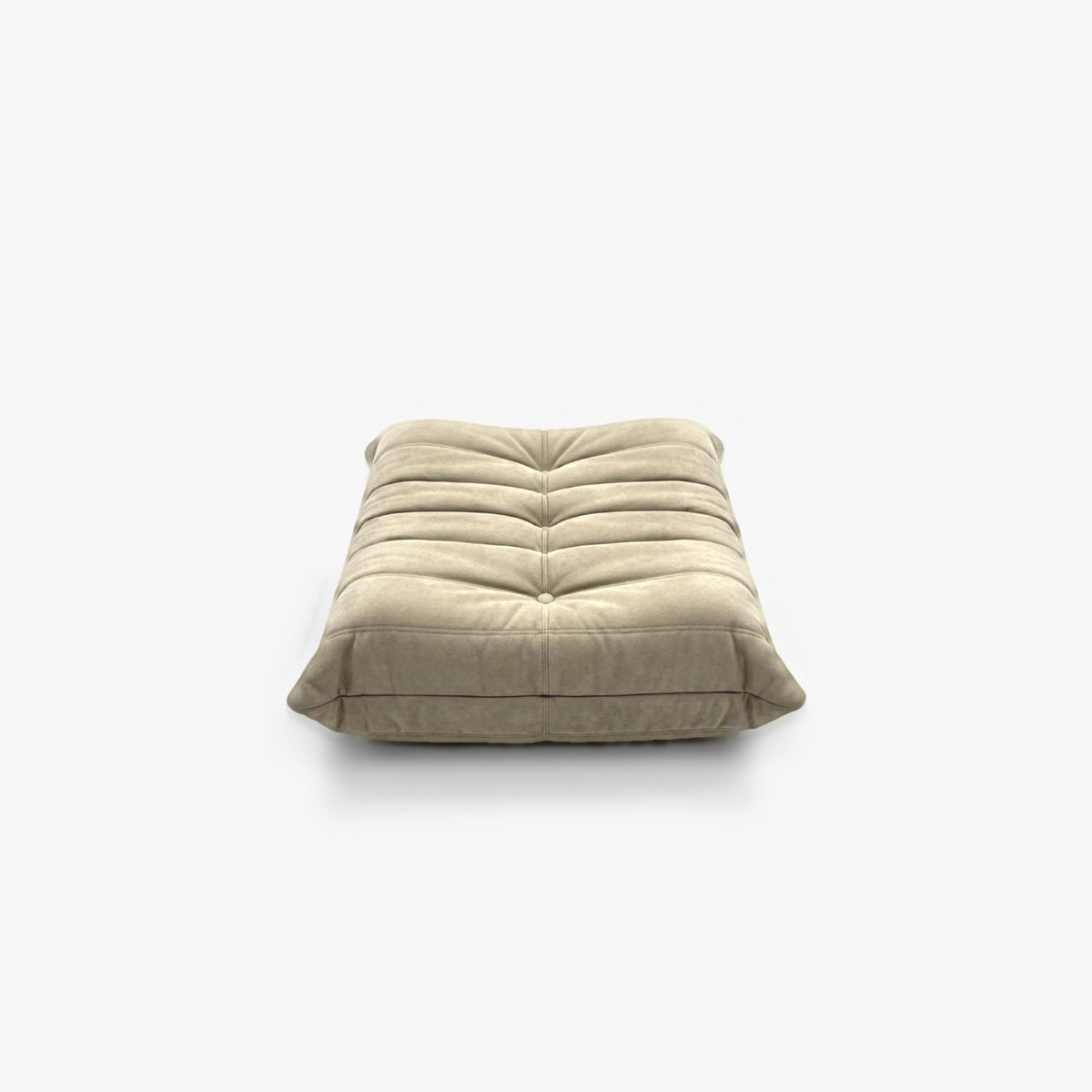 Repose-pieds ROMY effet daim Sable, vue de face